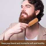 BESTOOL Hair Brush Professional Boar Bristle Beard Brush Natural Beech Wood view 5