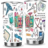 Nurse Gifts for Women - Vacuum Insulated Stainless Steel Tumbler, Coffee Mug, Water Bottle - 20oz Nurse Appreciation Gift