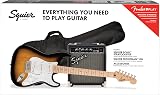 Squier Sonic Stratocaster Pack by Fender Sunburst Maple Fingerboard with Amp Bag view 2