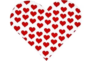 GIFT BOUTIQUE 100 Valentines Day Heart Napkins Disposable White & Red Heart-Shaped Paper Dinner Luncheon Napkin for Holiday Wedding Anniversary Birthday Bridal Baby Shower Hearts Love Valentine Party Supplies Decor