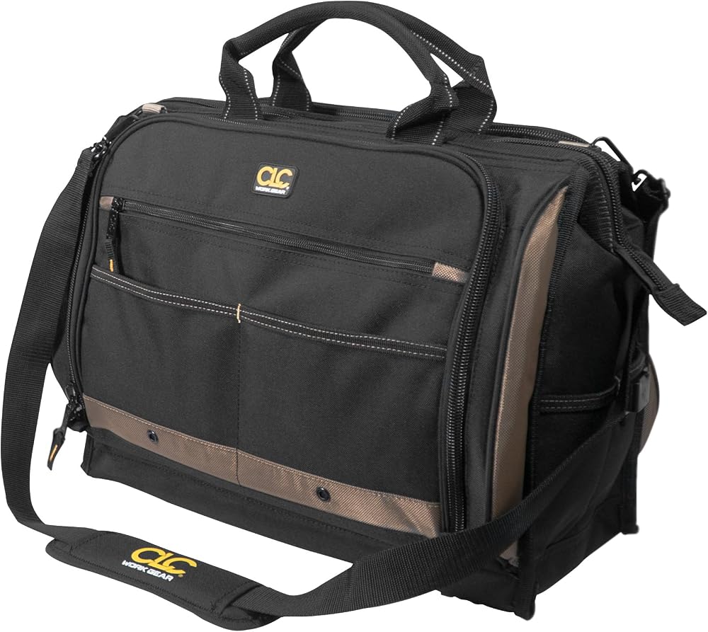 Custom Leathercraft CLC 1539 Multi-Compartment 50 Pocket Tool Bag Organizer