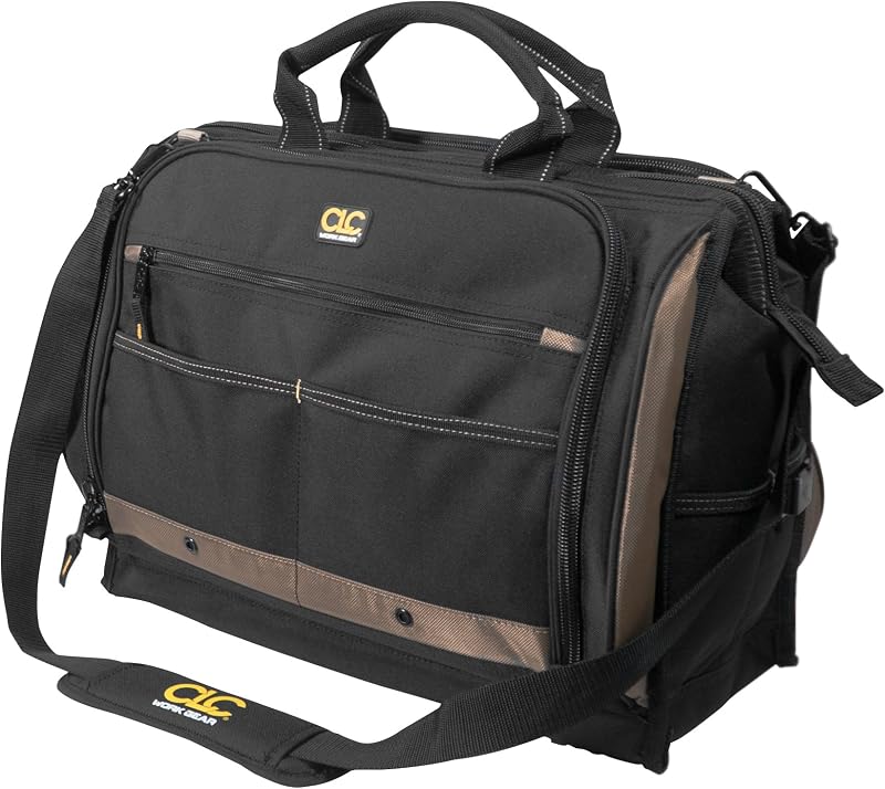 Custom Leathercraft CLC 1539 Multi-Compartment 50 Pocket Tool Bag Organizer