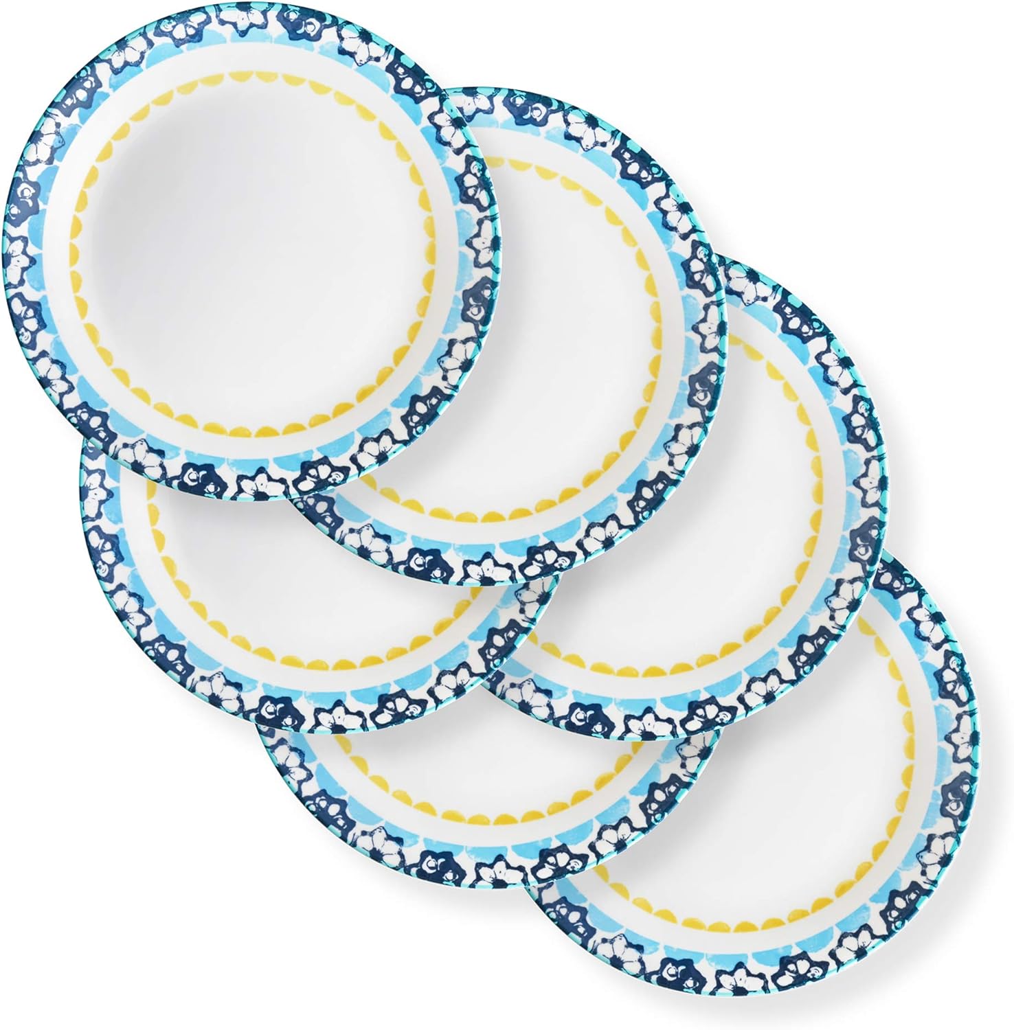 Corelle Juego de vajilla resistente a los golpes, 6 piezas, Boho