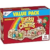 Lucky Charms Cereal Treat Bars, Snack Bars, Value Pack, 16 ct, 13.6 oz | 16 Individually Wrapped Bars, Creamy Coating &amp; Marshmallows, Good Source of Calcium, Great for Lunch Boxes