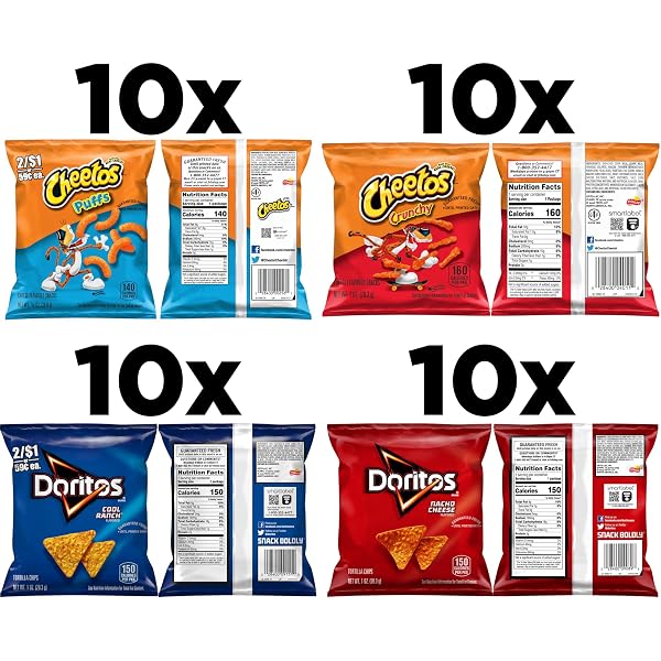 FRITO-LAY DORITOS & CHEETOS MIX (40 COUNT) VARIETY PACK