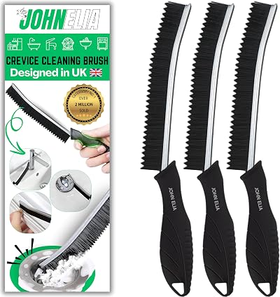 JOHN ELIA Crevice Cleaning Brush 3 Pcs Small Gaps Grout Cleaner