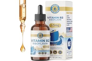 Vykee Nutrition Vitamin B2 Supplement – 6.5mg High-Purity Riboflavin | Supports Energy Production, Cellular Repair & Healthy Vision | Vegan, Non-GMO, GMP for Sport | 10mg/mL