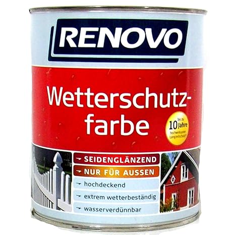 Renovo Wetterschutzfarbe Nussbraun 8011, 750 ml