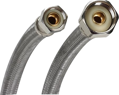 Fluidmaster B1f09 Faucet Connector Braided Stainless Steel 3 8