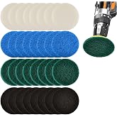 32 Pcs Electric Cleaning Brush Pad Set Fit for Dremel Versa Cleaning Brush | 8 Foam Pads, 8 Kitchen Mats, 8 Performance Pads, 8 Microfibre Pads, Power Scrubber Scour Replacement Pads For Household Clean