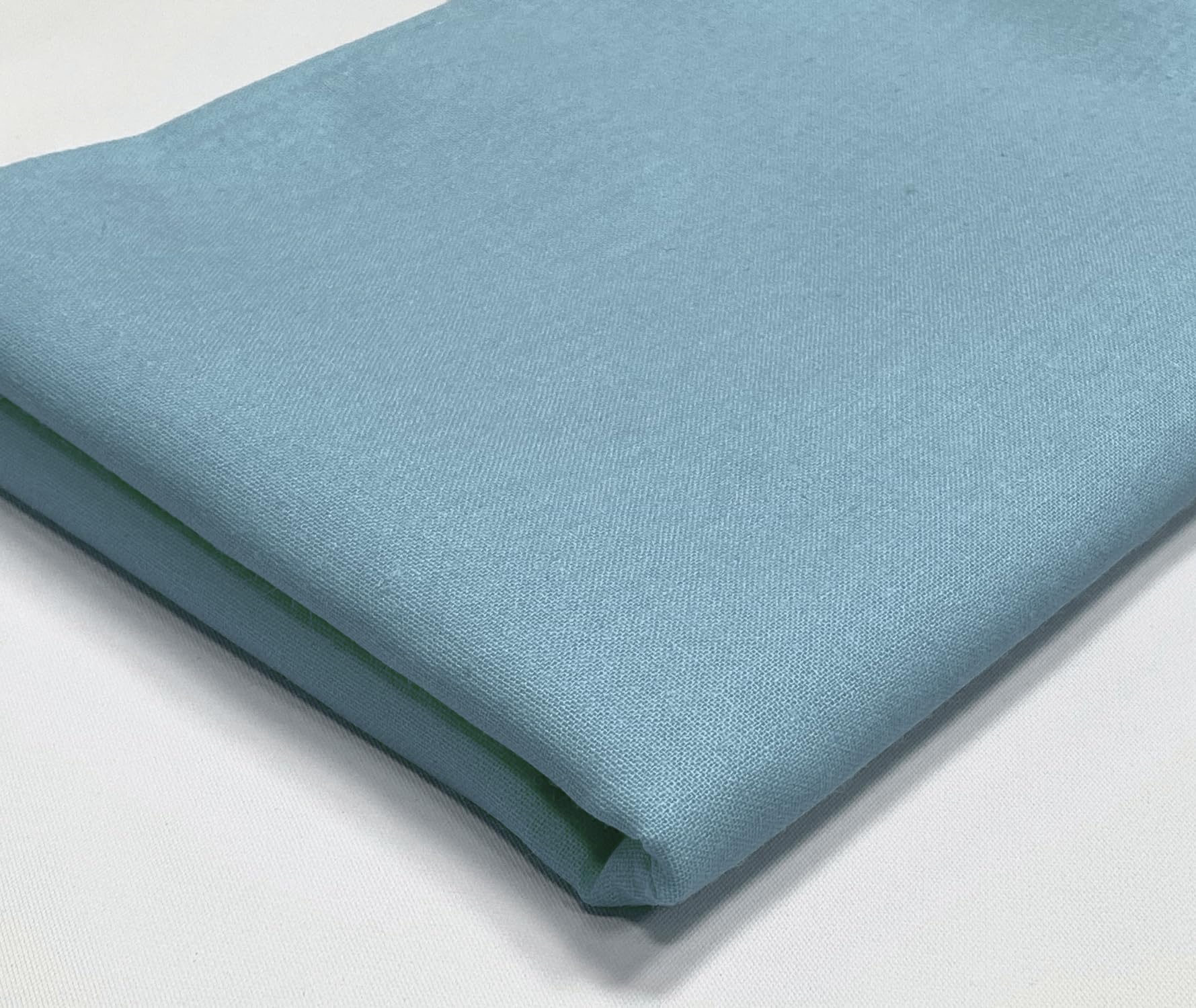 A-Express Plain Cotton Fabric - 60 Inches 150cm Extra Wide Per Metre - 150 GSM Viscose Material - for Clothing, Quilting, Curtain Lining, Sheeting, Costume, Dress, Bedding - Sky Blue Half Meter — image 1