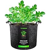 VIVOSUN 1 Pack 50 Gallon Grow Bag, Fabric Pot with Handles for Growing Vegtables and Plants