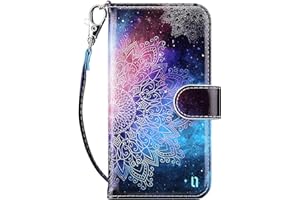 ULAK iPod Touch 7 Wallet Case, iPod Touch 6 Case with Card Holder, Premium PU Leather Magnetic Closure Protective Folio Cover for iPod Touch 7th/6th/5th Generation, Mandala Floral