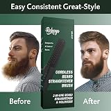 REHOYO Cordless Beard Straightener Brush Rechargeable 3 Temp Portable Men view 5
