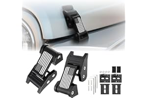 USR UNIQUE STYLE RACING USR 97-06 TJ HOOD LATCHES Metal Constructed Lock Catch – HeavyDuty Hoodlatch Set (2pc) Compatible with 1997-2006 Jeep Wrangler SE/Sahara/Sport/Rubicon (USA FLAG EDITION w/INSTALL HARDWARE)
