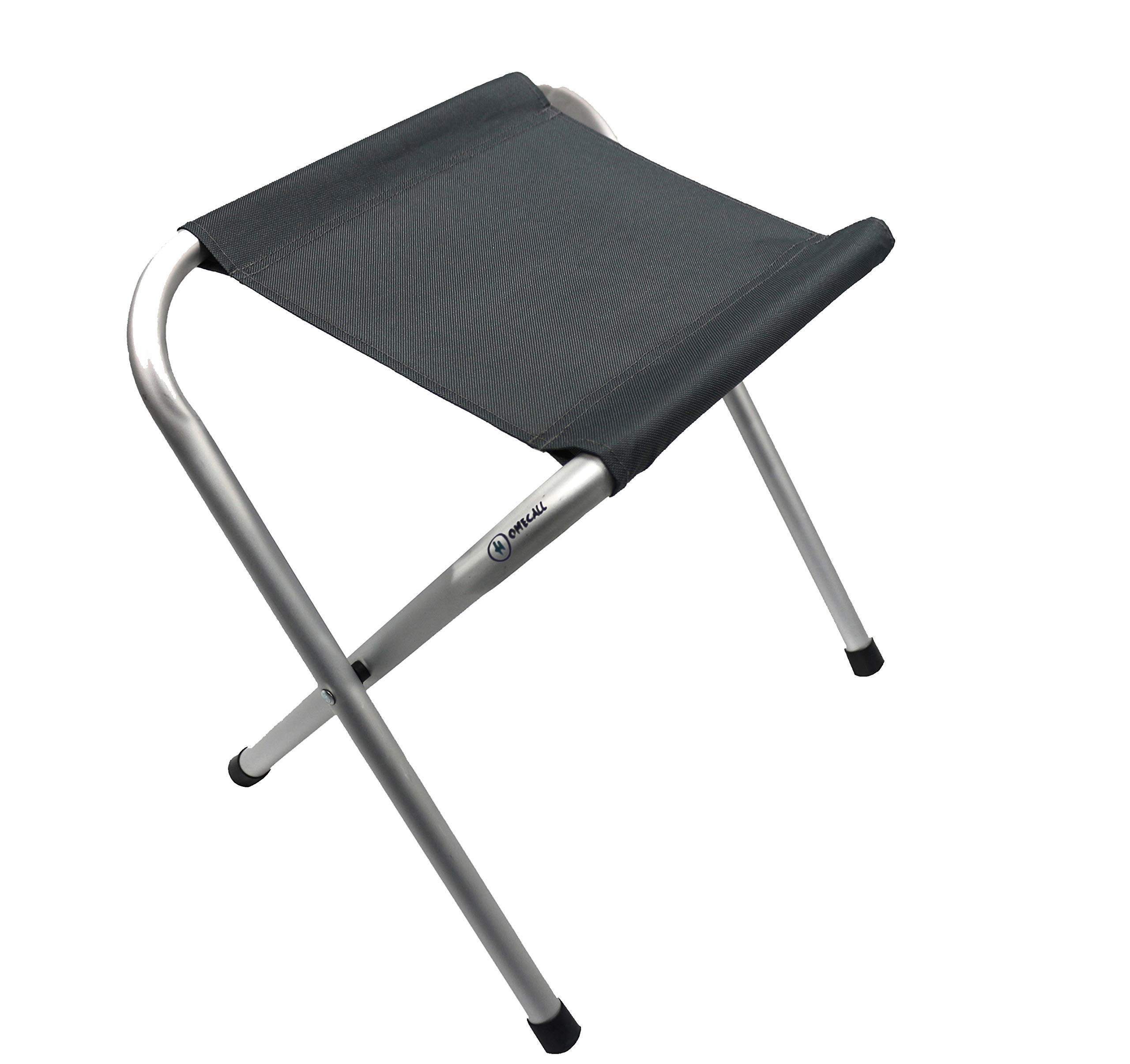 Homecall 30072 Folding camping stool Alu with grey 600D polyester, 33.0 cm*41.0 cm*31.0 cm