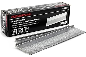 Powernail L17516 16 Gauge 1-3/4 Inch Length L-Cleat Nail for Hardwood Flooring (Box of 1000)