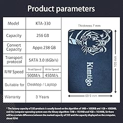 kimtigo 2.5" 128G SSD 3D NAND TLC SATAIII 6Gb/s