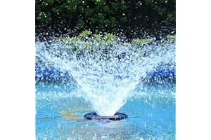 ELELIFE Pond Fountain Aerator,8000GPH Floating Fountain Pump for Large Pond, Lengthening 50FT Power Cord,Pond Aerator with Mooring Kit for Pond Pool Lake Aquascape Oxygenation,IPX7 UL