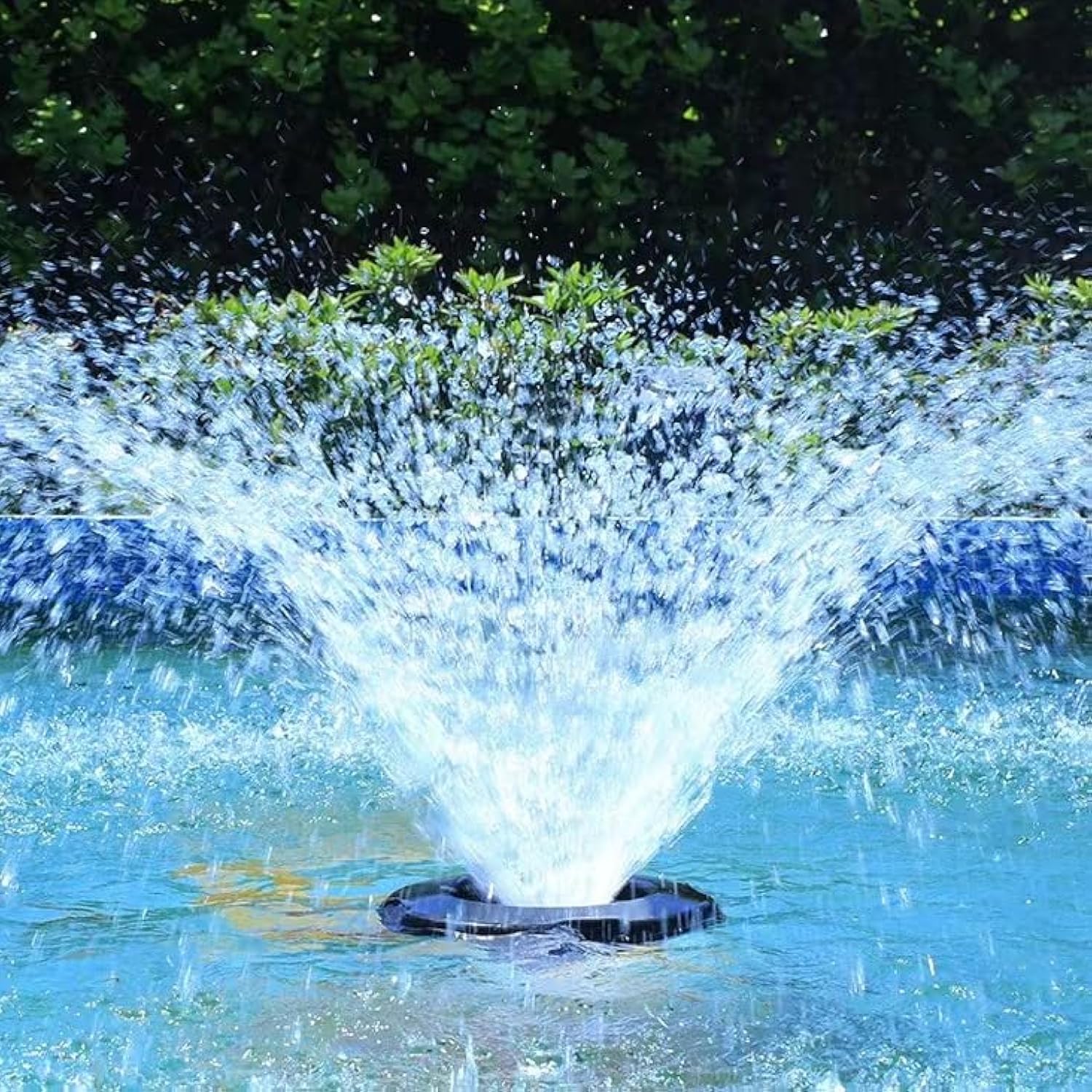 Photo 1 of RGB LED Pond Fountain Aerator,with Color-Changing Light Show, 10000 GPH Floating Aerating Pump, 35ft Power Cord, Time Control, Perfect for Ponds & Lakes (NO-RGB)