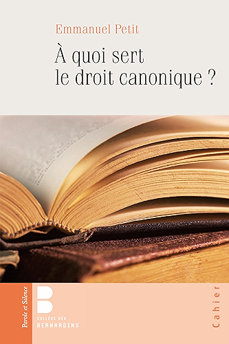 Download Pourquoi le droit canonique ? : Cahier n°111 (Collège des Bernardins) PDF
