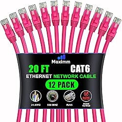 Maximm Cat 6 Ethernet Cable 20 ft