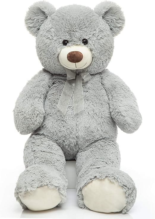 huge grey teddy bear