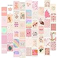 Blush Pink Room Decor for Teen Girls, 50pcs Pink Wall Collage Kit Aesthetic Pictures, Preppy Room Decor