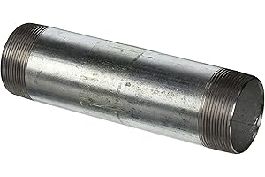 LDR Industries 303 2X8 Pipe Nipple, 2-Inch X 8-Inch, Black