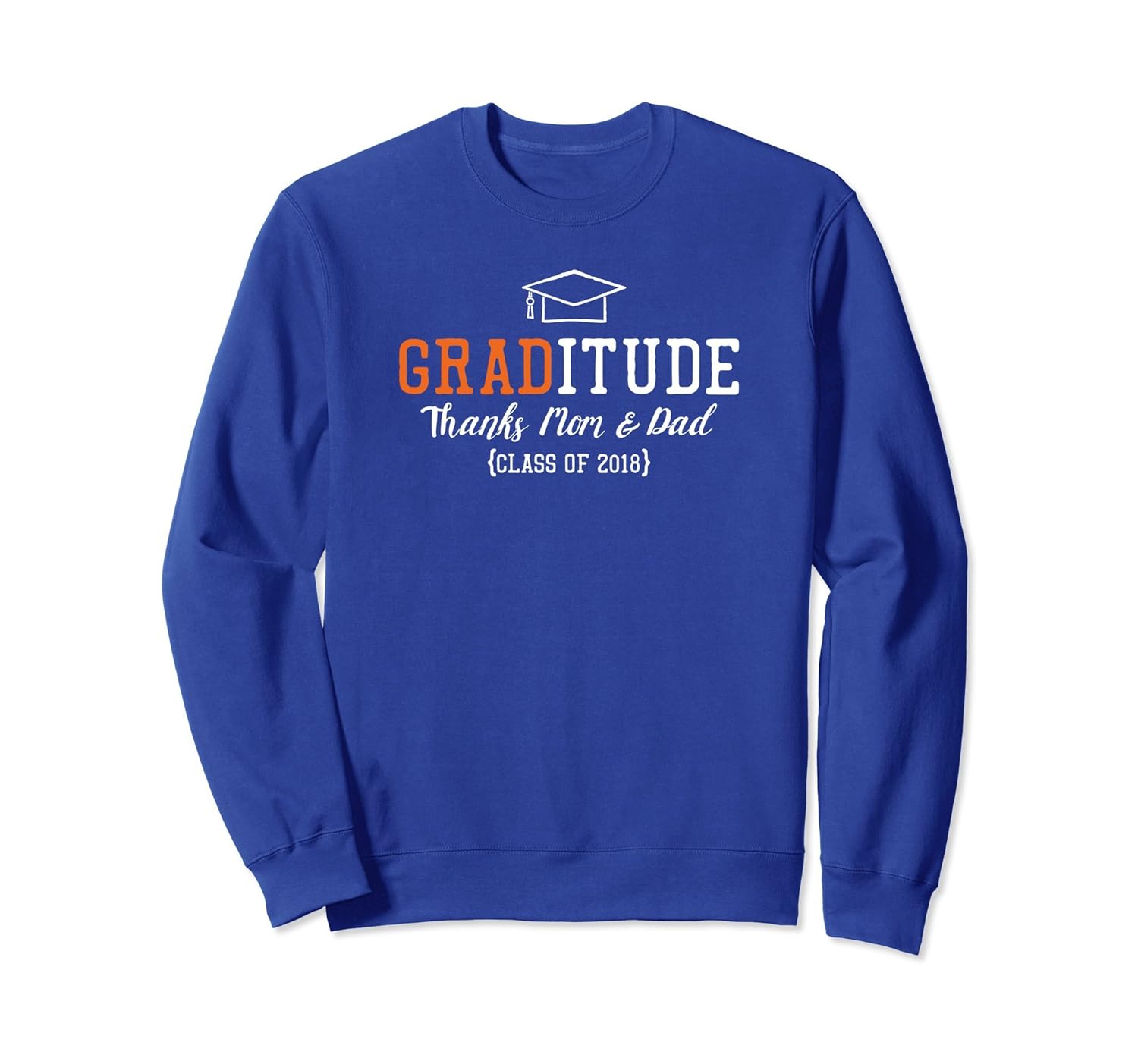 Senior Class of 2018 Orange Gratitude Sweatshirt-anz