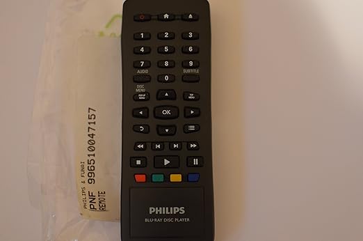 Amazon.com: Philips Bluray Disc Player Remote Control 996510047157 for