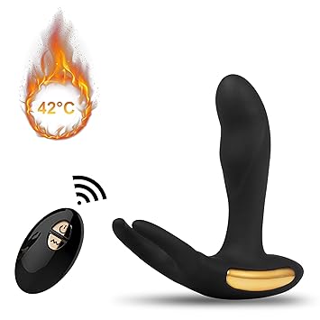 Prostata Vibratoren Massagegerätr mit Heizfunktion, iTrunk Prostata Vibratoren Fernbedienung mit 7 Vibrationsmodi, Wasserfest