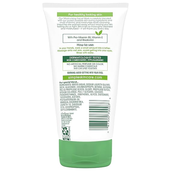 simple clean face wash