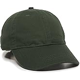 Outdoor Cap Blank Baseball Cap, Washed Cotton Dad Hat for Men & Women, One Size, Dark Green