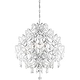 Minka Lavery 3158-77 Isabella's Crown Chandelier, 8-Light, 480 Total Watts, 26-in H x 30.38-in W, Chrome