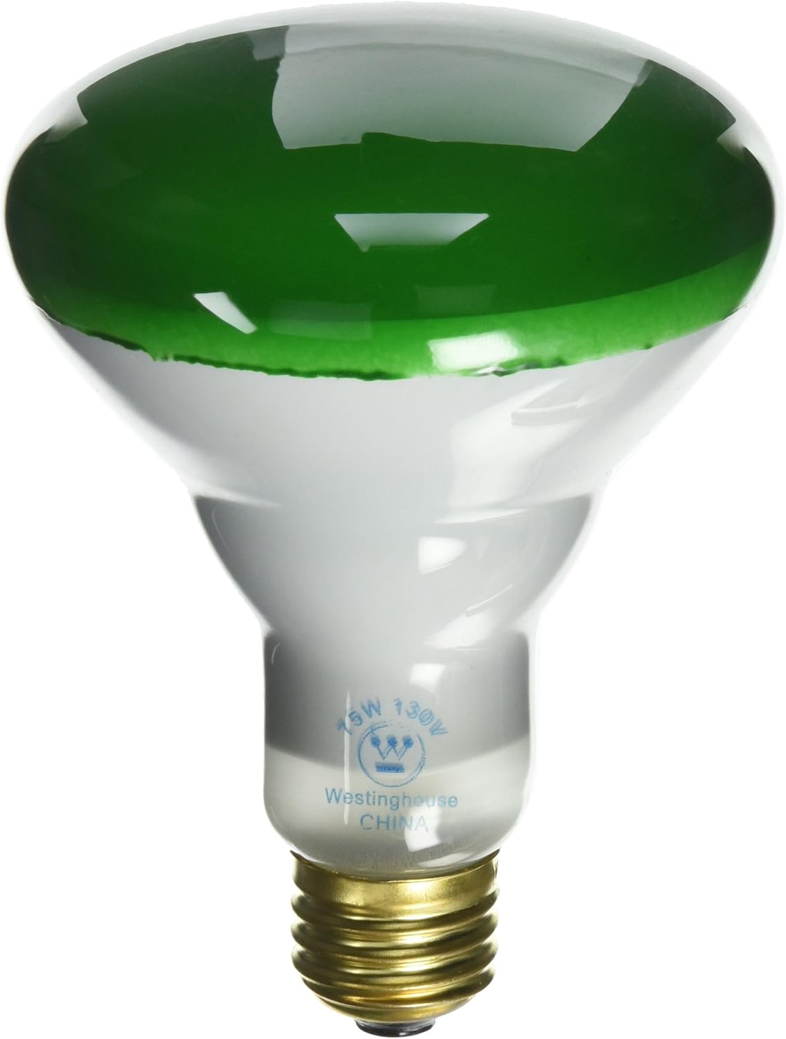 Westinghouse Lighting 0467300, 75 Watt, 130 Volt Green Incandescent BR30 Light Bulb - 2000 Hours
