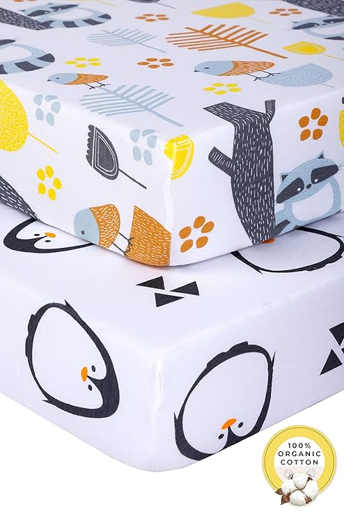 Sábanas para cuna Pickle & Pumpkin Premium, 100% algodón orgánico ...