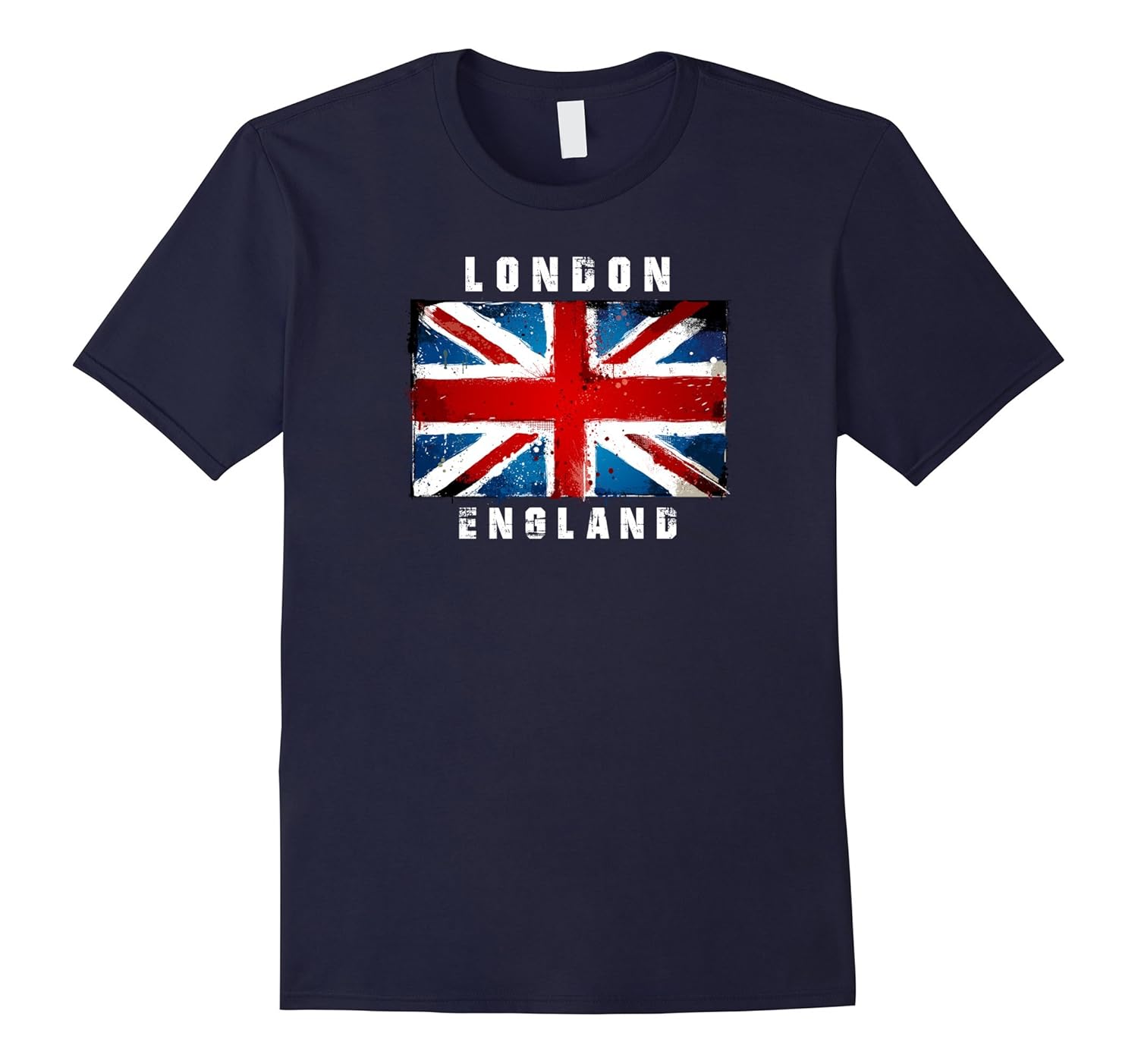 Union Jack London, England, Grunge T-Shirt, British Pride-ANZ