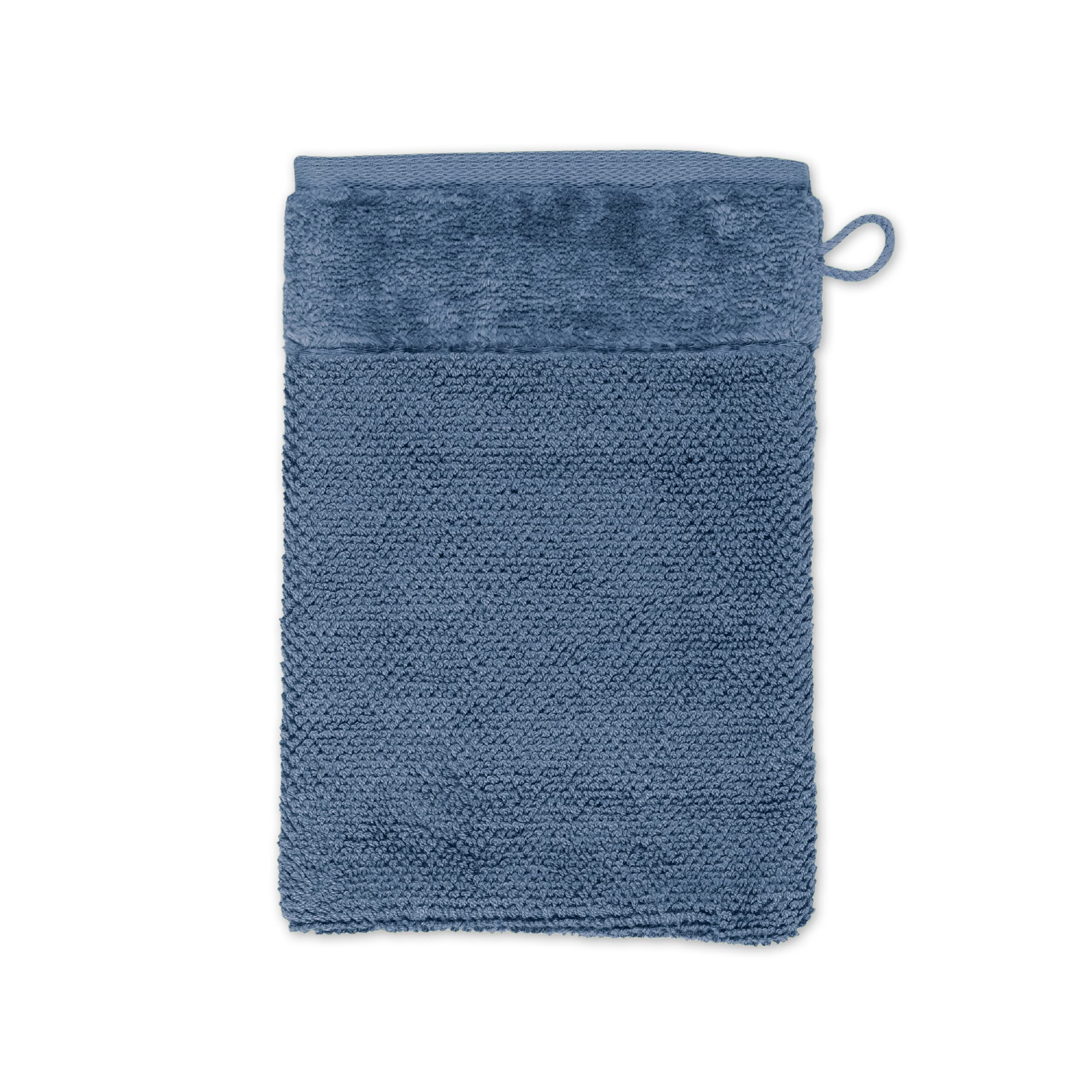Möve Bamboo Luxe Wash Mitt 15 x 20 cm 60% Cotton / 40% Viscose Bamboo Pulp Steel Blue — image 1