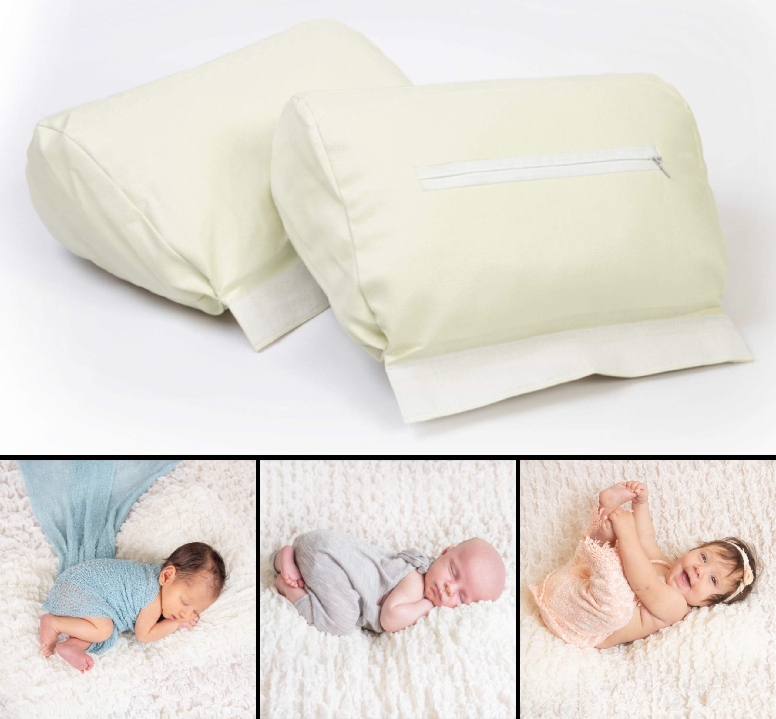 Newborn Photography Butterfly Posing Pillow – 2 Piece Detachable Baby Posing Props, New & Improved With 25% More Stuffing & Adjustable Fastening
