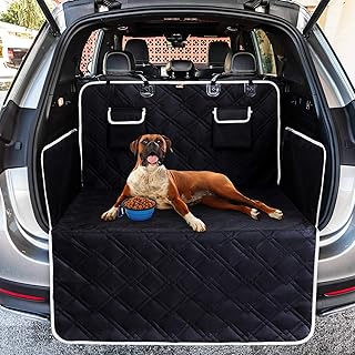 Toozey Völliger Kofferraumschutz für Hund - Reißfeste&amp;Wasserdichter Quilted Kofferraumdecke Hundedecke Auto mit Seitenschutz Schützt den Kofferraum und die Stoßstange vor Schmutz, Kratzern und Haaren