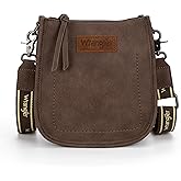 Wrangler Small Crossbody Bag for Women Western Shoulder Purse with Adjustable Strap