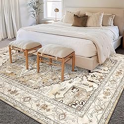 Yamaziot Area Rug 6x9, Non-Slip Washable Boho
