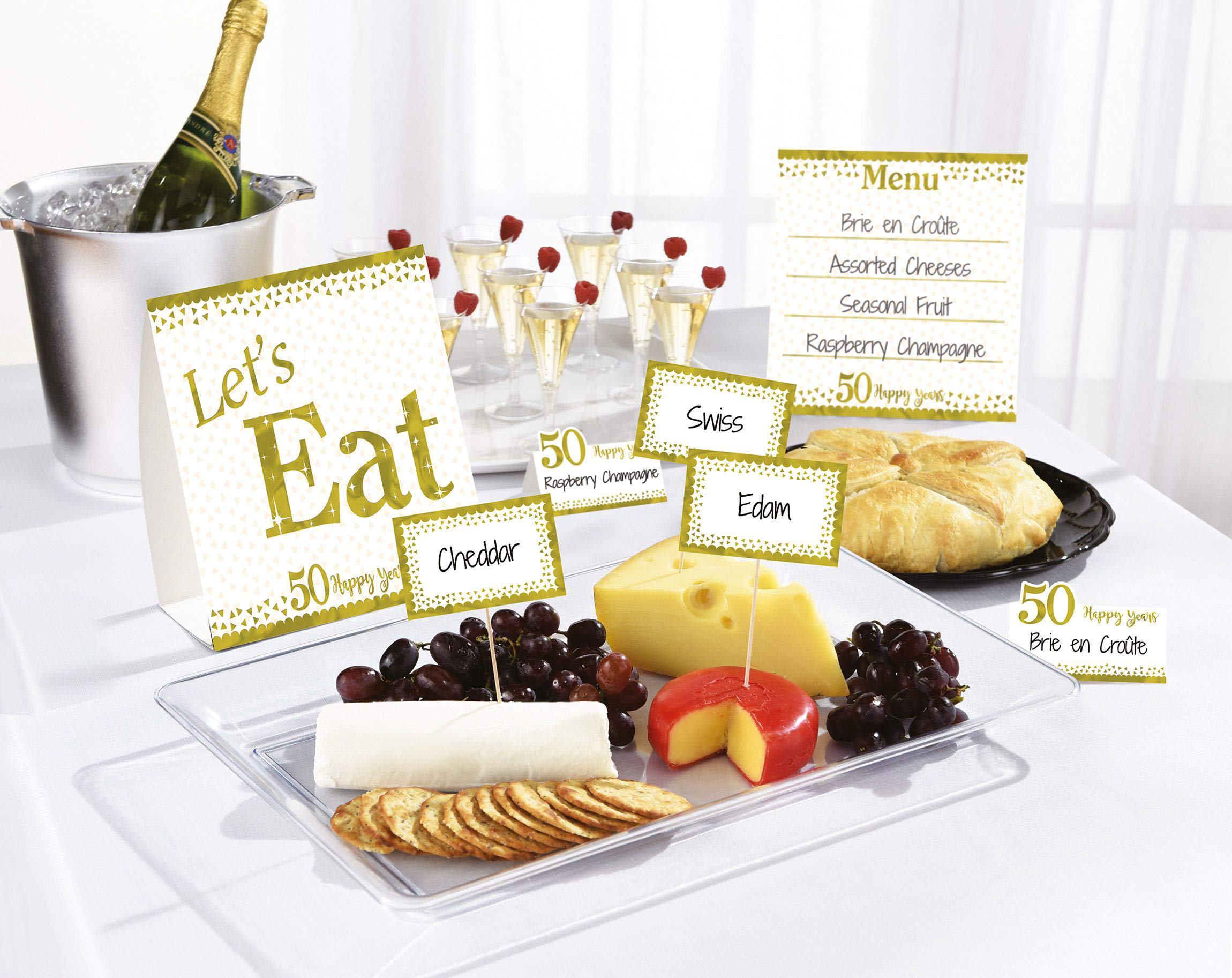Sparkling Golden Anniversary Buffet Kit /12