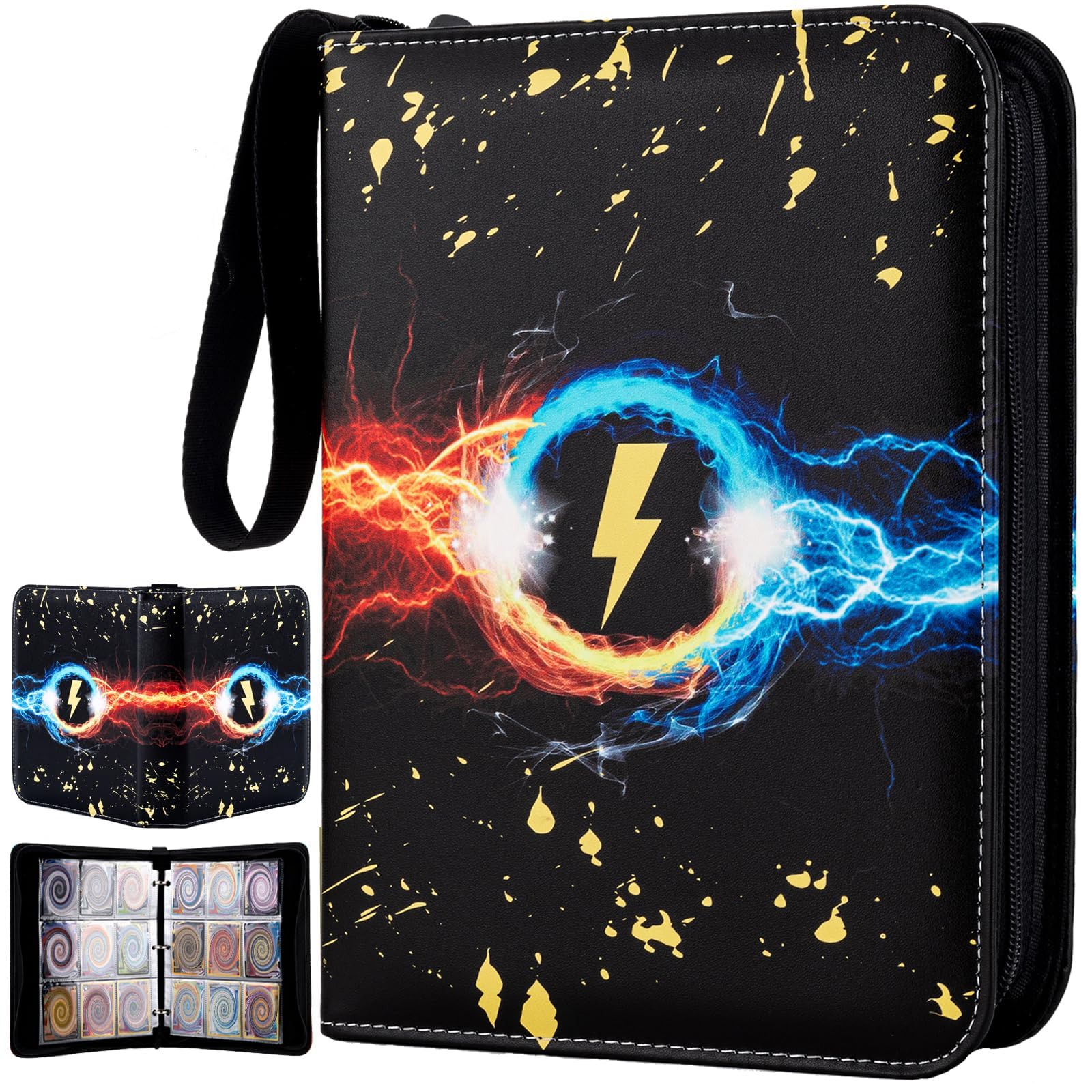 Card Binder 9 Pocket for Pokemon, Card Holder, Waterproof Trading Card Binder with 50 Pages 900 Pocket, PU Leather Card Folder