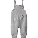 little planet by carter's Boy Organic Cotton Overall Jumpsuit, Heather Grey, 12M