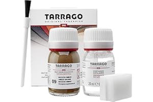 Tarrago Leather Dye Kit with Deglazer and Applicator - Restore & Recolor Shoes, Boots, Purses, Wallets, Jackets, and Furniture - Rich Pigment - 25mL