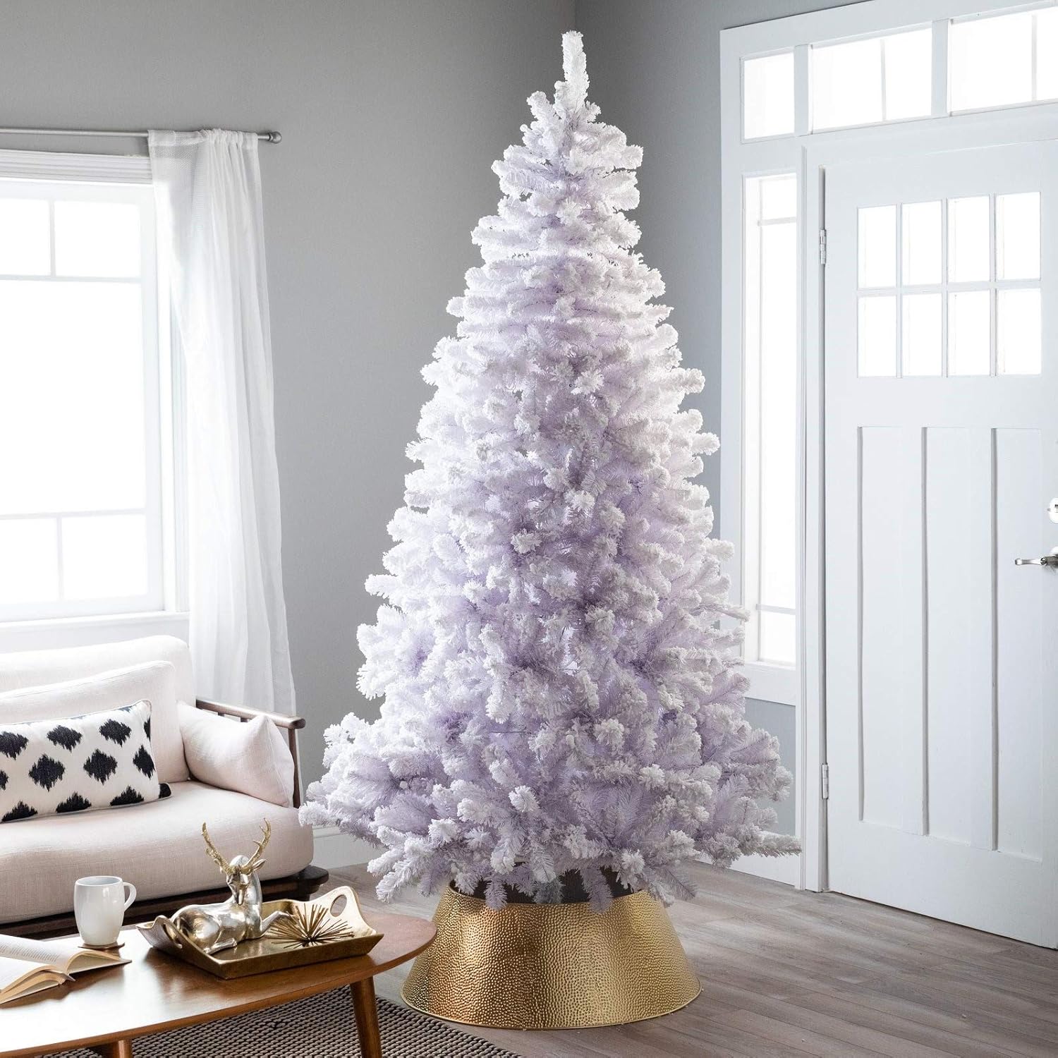 Amazon Com Adams Pack Artificial Christmas Tree 7 5ft Clear