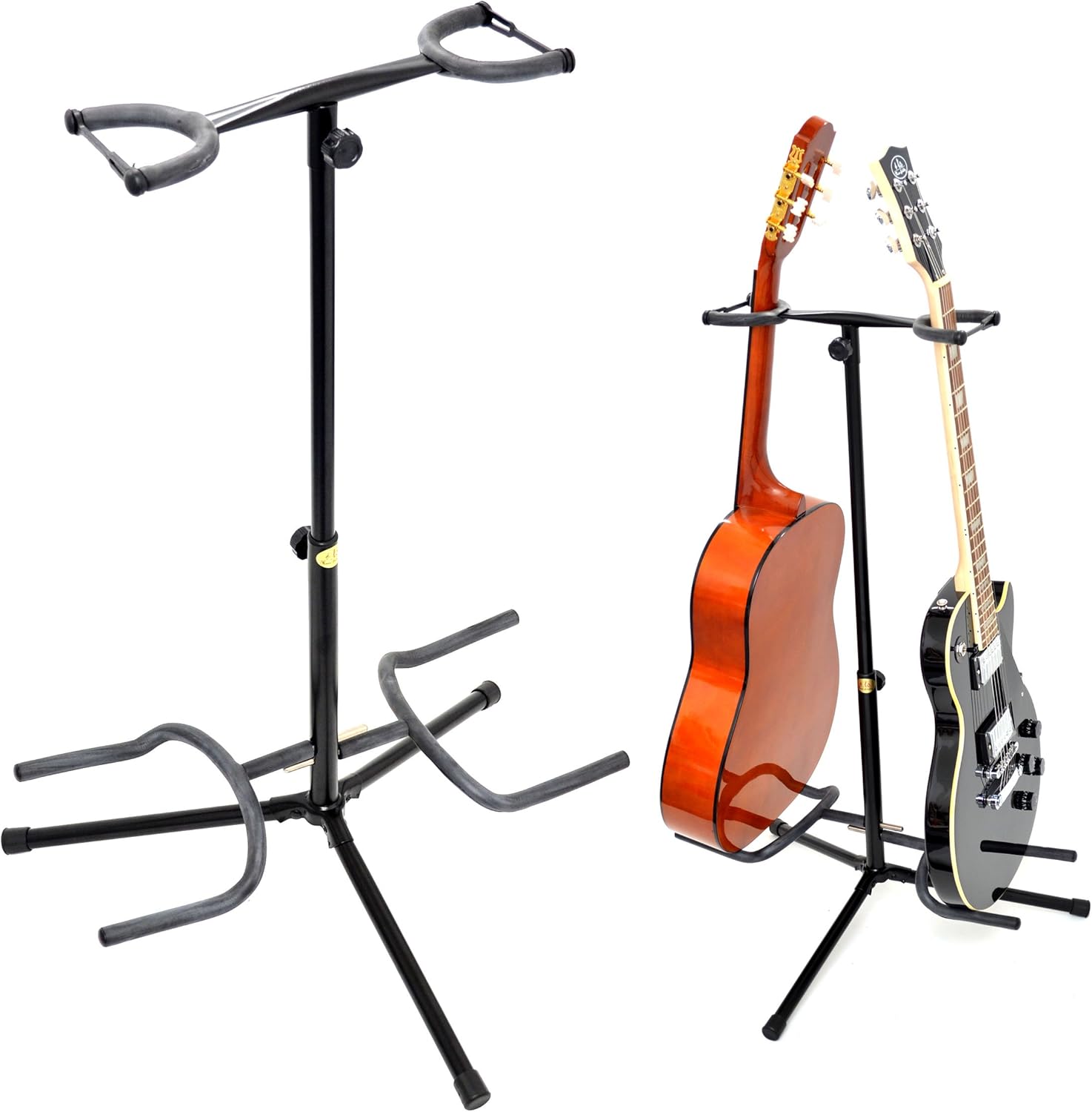 TSIdeen Double stand pour guitare acoustique, électrique et basse