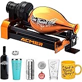 ACMER M4 Laser Rotary Roller, Laser Engraver Y-axis Rotary 360° Roller with 3-150mm Engraving Space for Engraving Cylindrical Objects, Ring, Suitable for ACMER P2, P1 and Most Laser Engraver